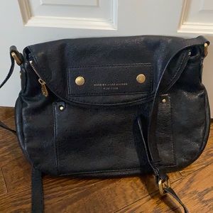 Marc Jacobs Preppy Leather Natasha Crossbody Black